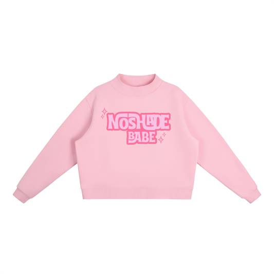 No Shade Babe Mock Neck Sweatshirt